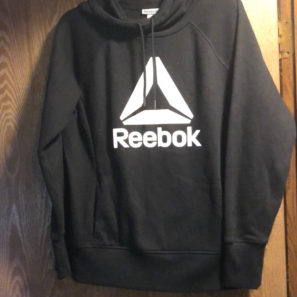 Black, hooded sweatshirt